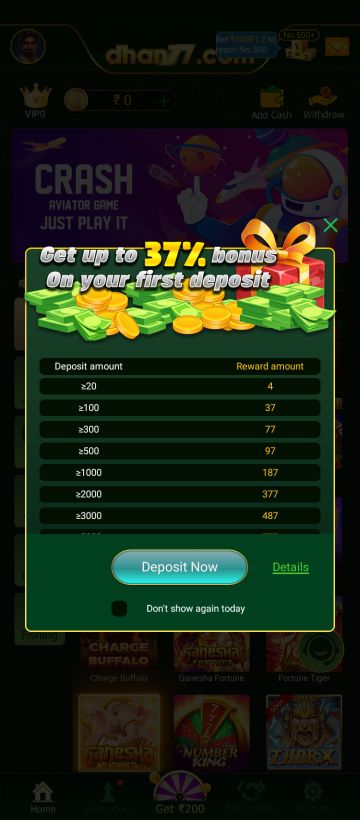 Dhan77 Game Bonus